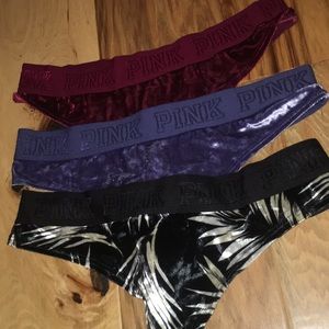 PINK Thong Bundle (3 pairs)